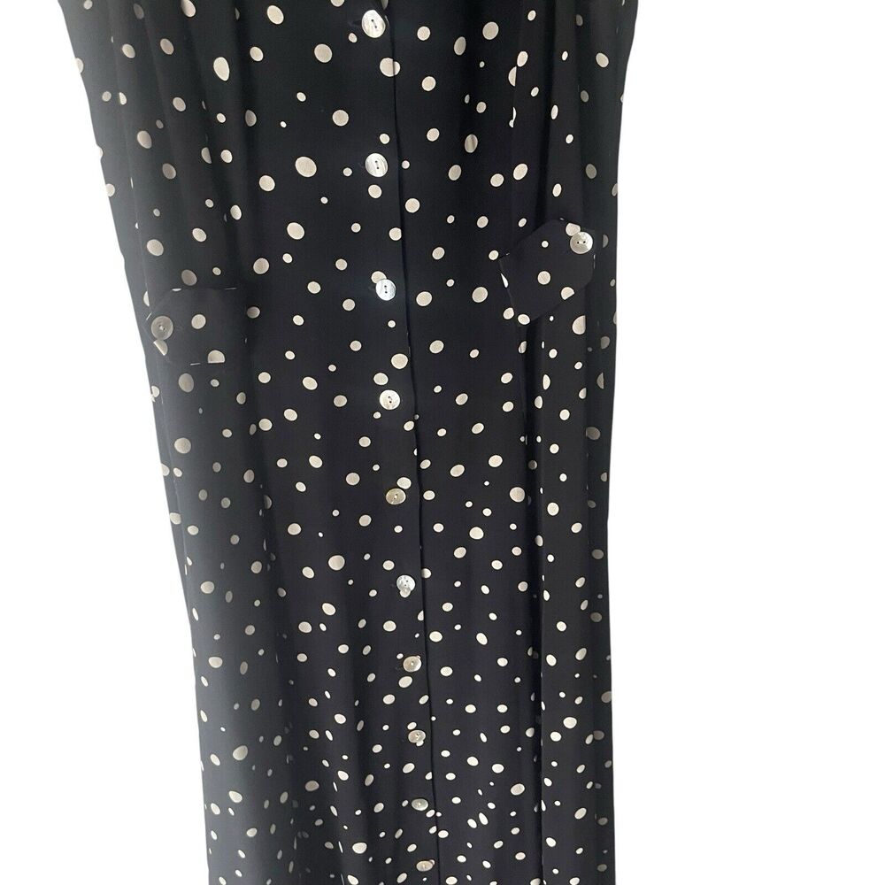 Virgo Black and White Polka Dot Dress - Picture 3 of 10